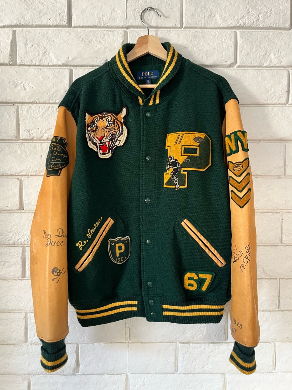 Polo Ralph Lauren Varsity Jacket 50th Anniversary Letterman Tiger Size XL